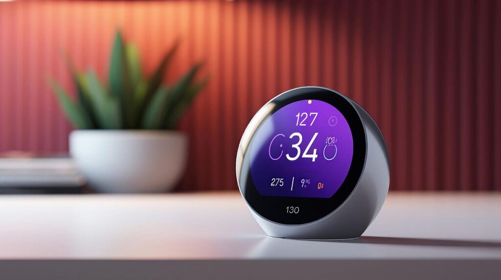 Le thermostat connecté va controler à tous momnets la température de vos pièces de la maison et ajuster le chauffage en fonction !